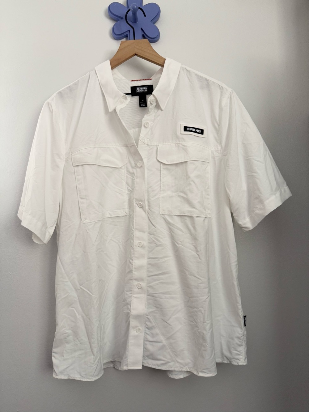 Duluth Trading Women’s XL ripstop Up Shirt Button Up Pockets outdoor utility